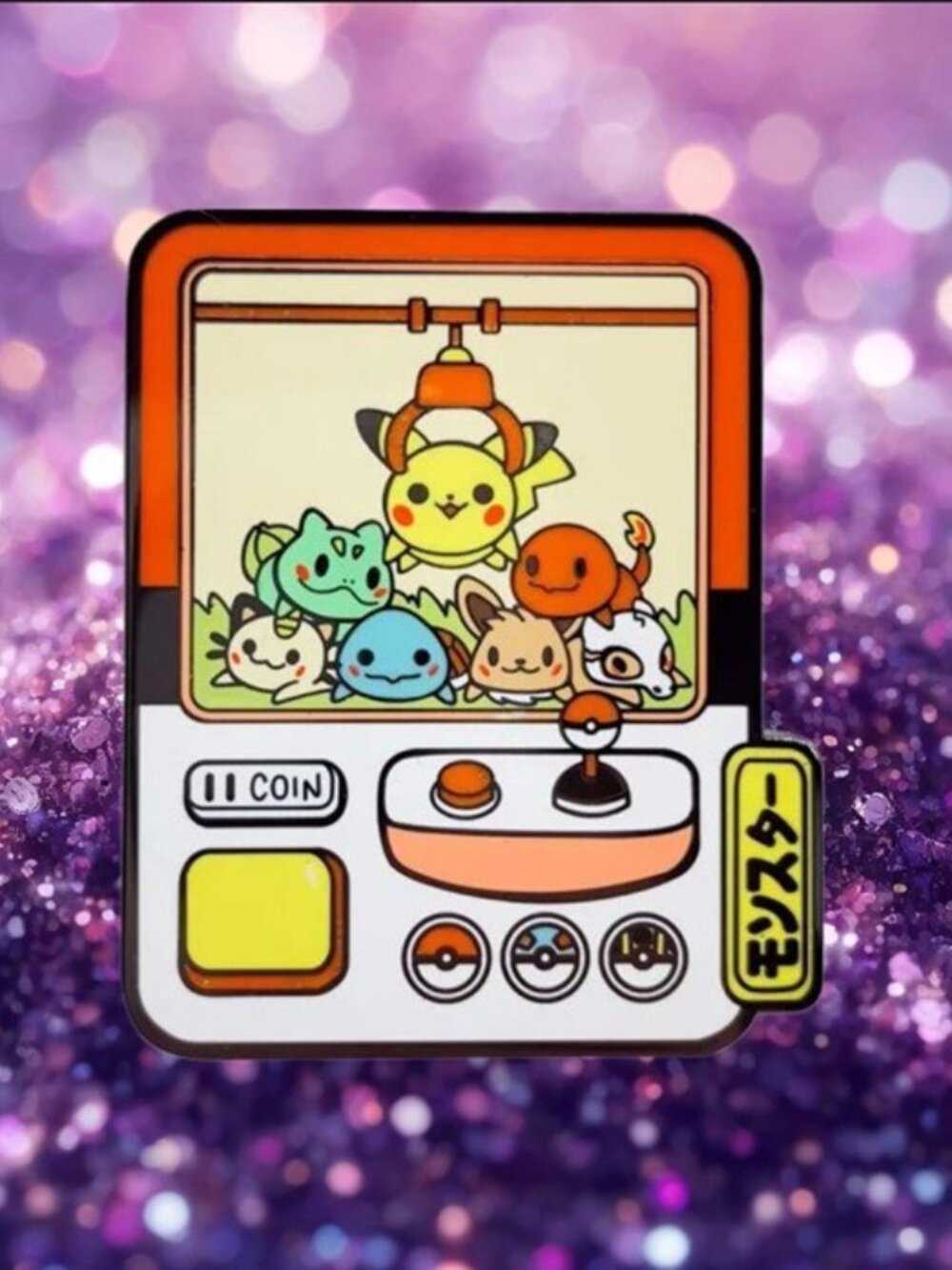 Adorable Pokemon Claw Machine Hard Enamel Pin - Flair Lapel Brooch